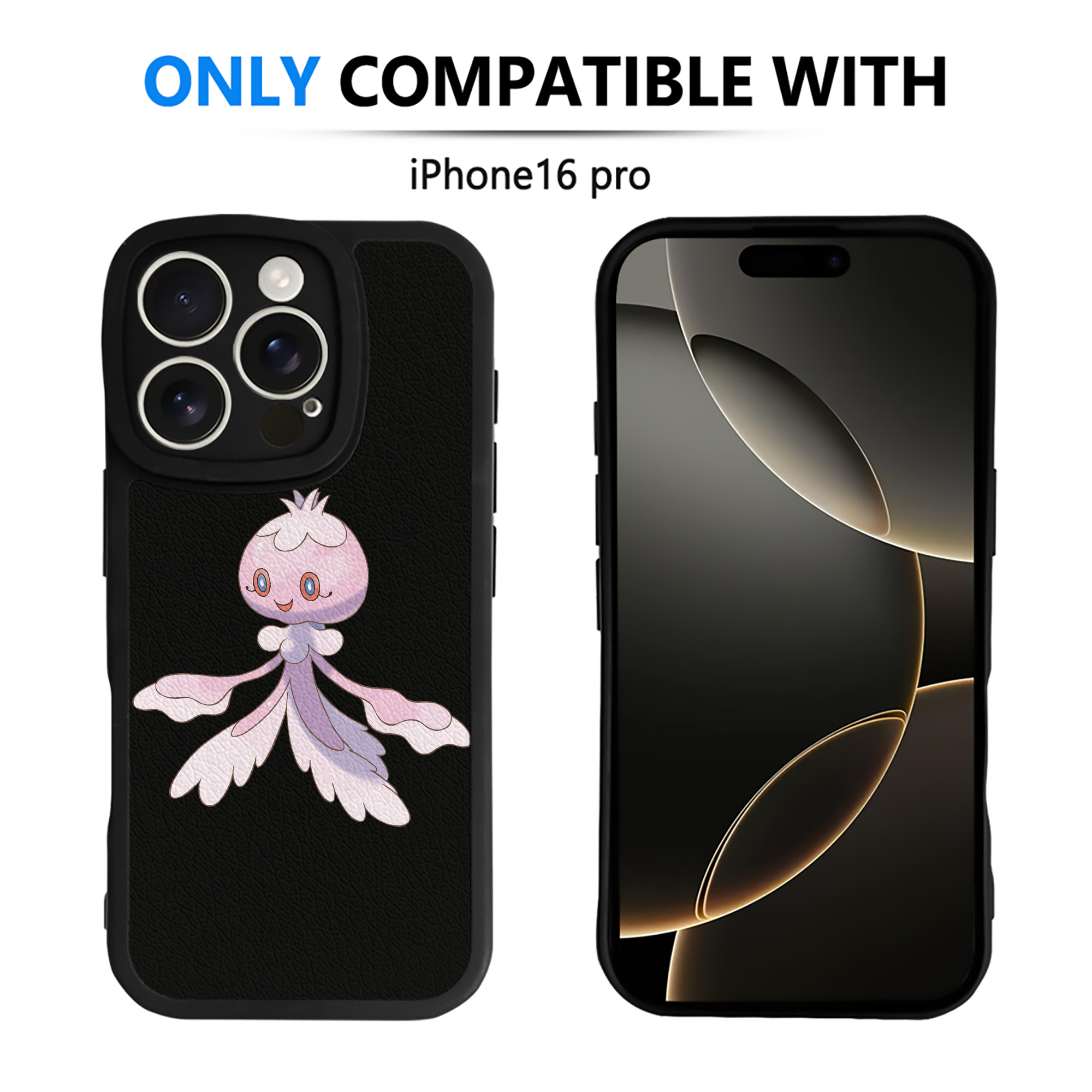 （画像用） ポケットモンスター Pokémon 【iPhone 16シリーズ対応】シリコンスマホケース（レザー調） 材質：シリコン